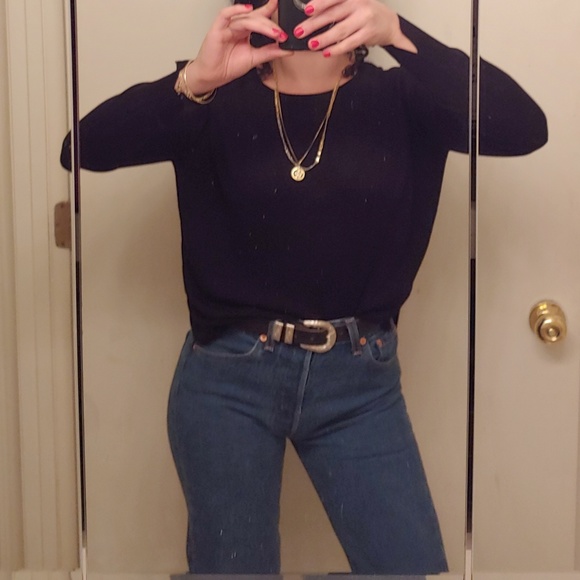 Zara high low light sweater. - Picture 2 of 6